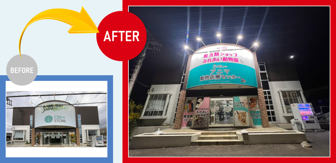 アニマ動物医療センター：ビフォーアフター